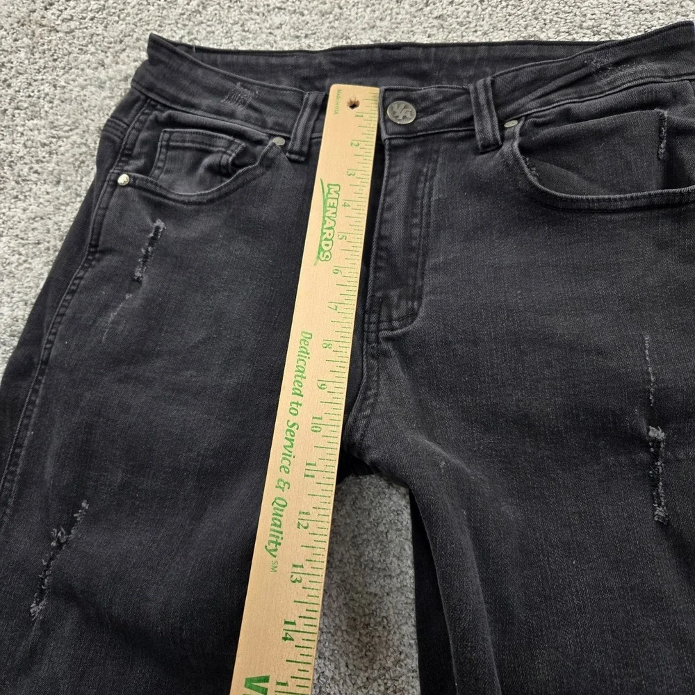 Young LA Jeans Mens 32x32 tailored slim black distressed‎